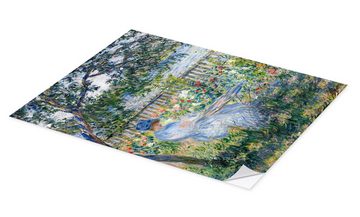 Posterlounge Wandfolie Claude Monet, La Terrasse, Wohnzimmer Landhausstil Malerei