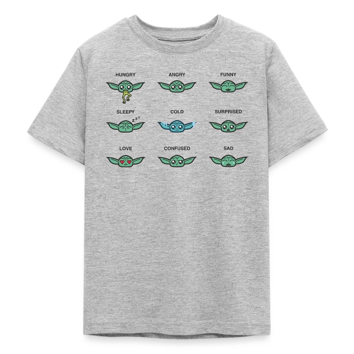 T-Shirt Star Wars: Mandalorian Grogu Emotionen Teenager T-Shirt