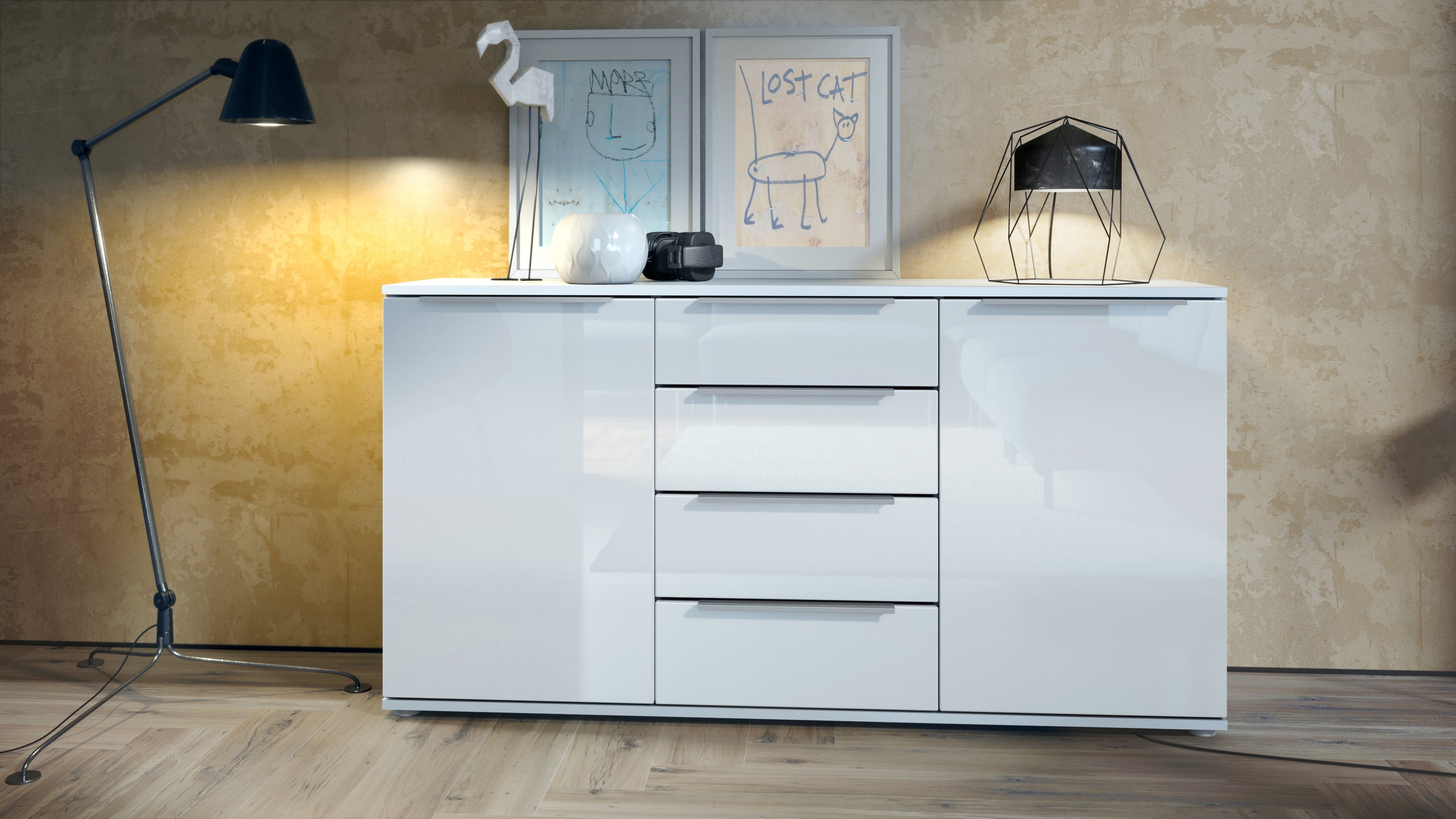 Vladon Sideboard Linio (Anrichte, mit 2 günstig online kaufen