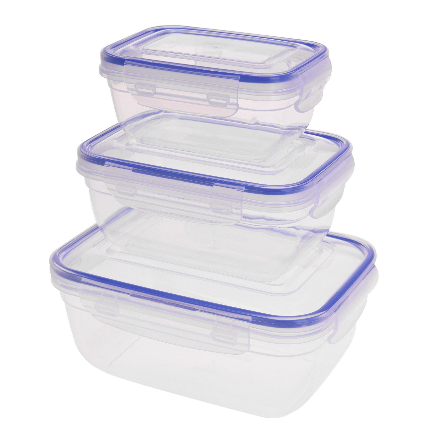 Neuetischkultur Vorratsdose Vorratsdose 3er Set Kunststoff, Kunststoff, (Stück, 3-tlg., 3 Vorratsdosen in verschiedenen Größen), Frischhaltedose Lebensmitteldose