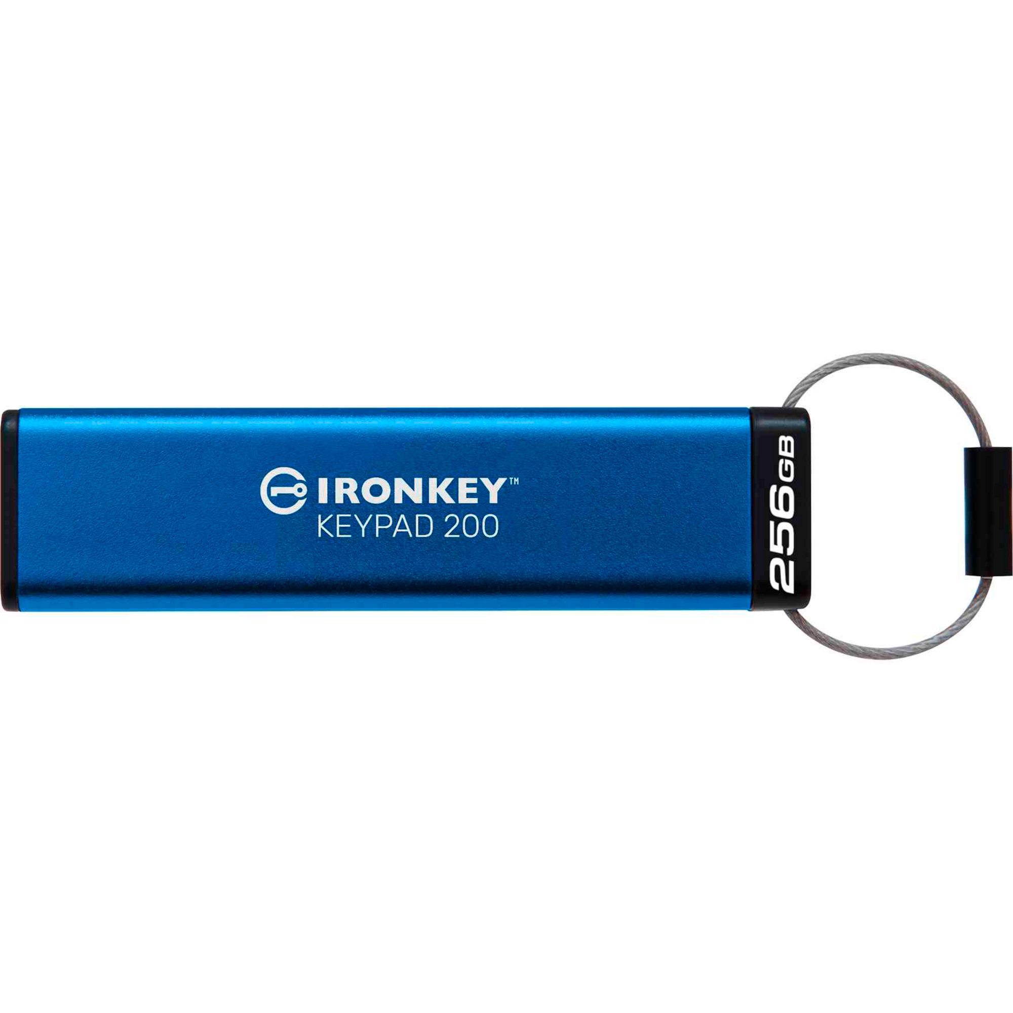 Kingston Kingston IronKey Keypad 200 256 GB, USB-Stick, (USB-A 3.2 Gen 1) USB-Flash-Laufwerk