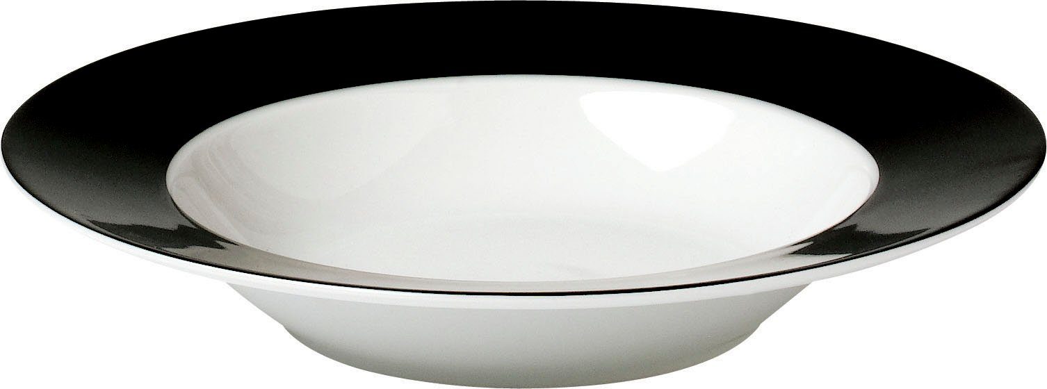 van Well Suppenteller Teller Set, Vario, (6 St), Porzellan, spülmaschinen- und mikrowellengeeignet, Ø 21,5 cm