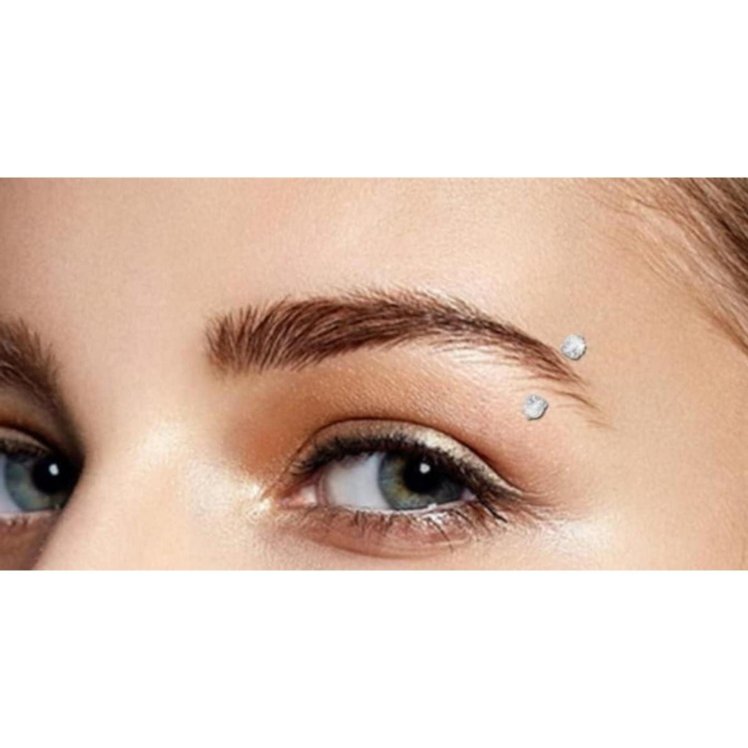 Rajnard Augenbrauenpiercing 9-10 Stück Augenbrauenpiercing Rook Piercing Ohrringe 16G 8mm Diamant