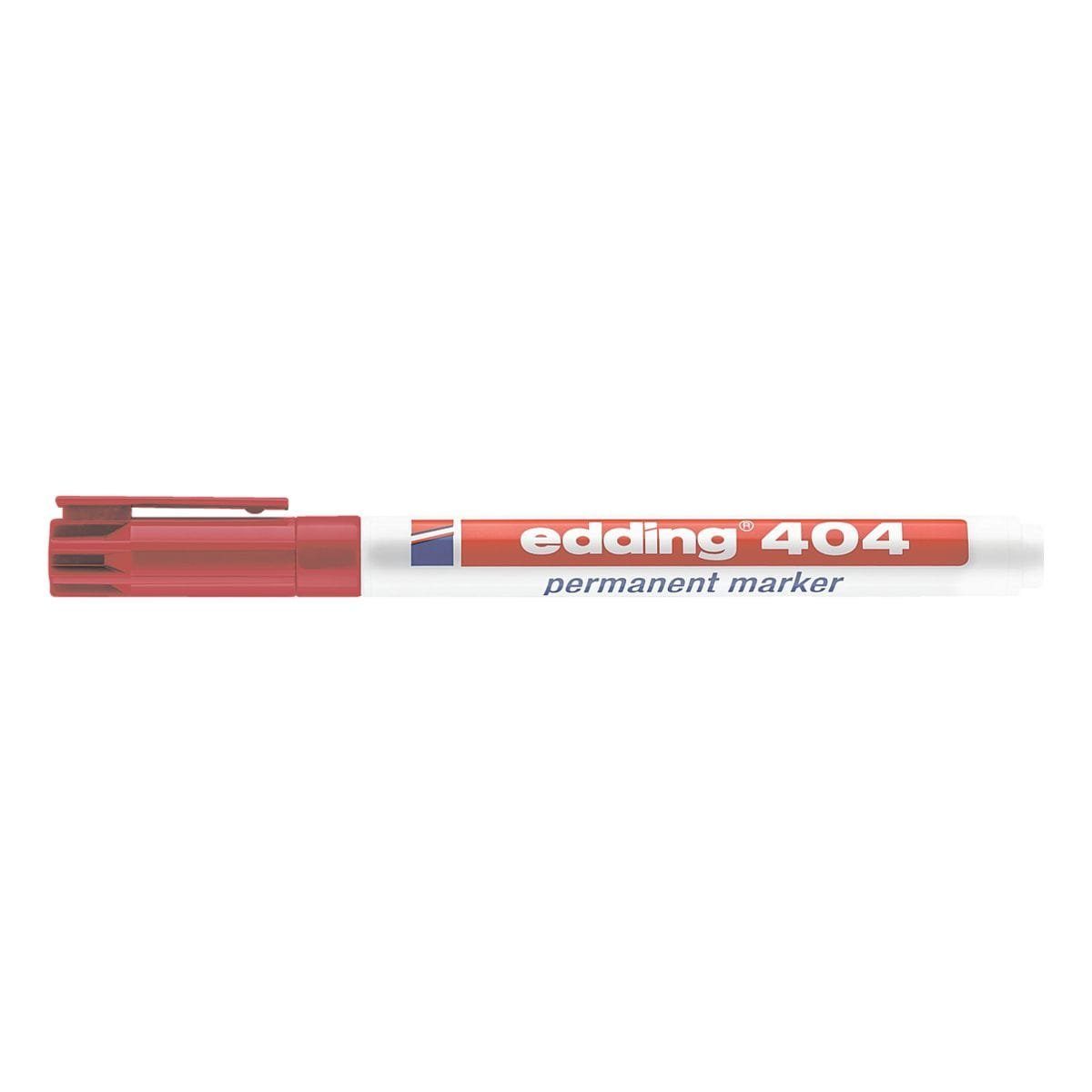 edding Permanentmarker 404, (1-tlg), extrafein rot