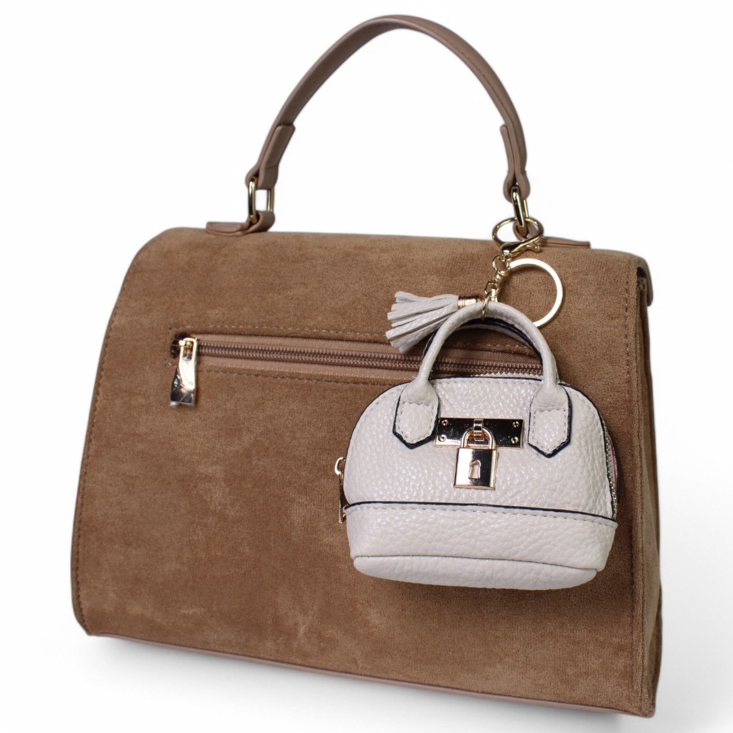 FRONHOFER Taschenanhänger 19396 Taschenanhänger aus Kunstleder, verspieltes Design, Stauraum