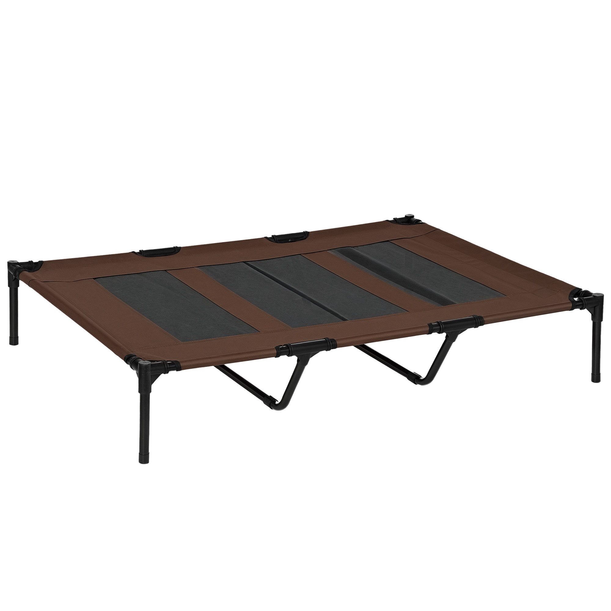 PawHut Tierbett Katzenbett, Outdoor, Haustierbett, Haustierliege, Oxford, Texteline-Stoff, für Garten, Balkon, Kaffee