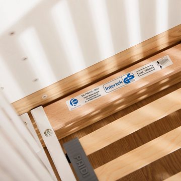 PAIDI Babybett YOLANDA, 4-fach höhenverstellbar, mit Airwell® Comfort Federleistenrost