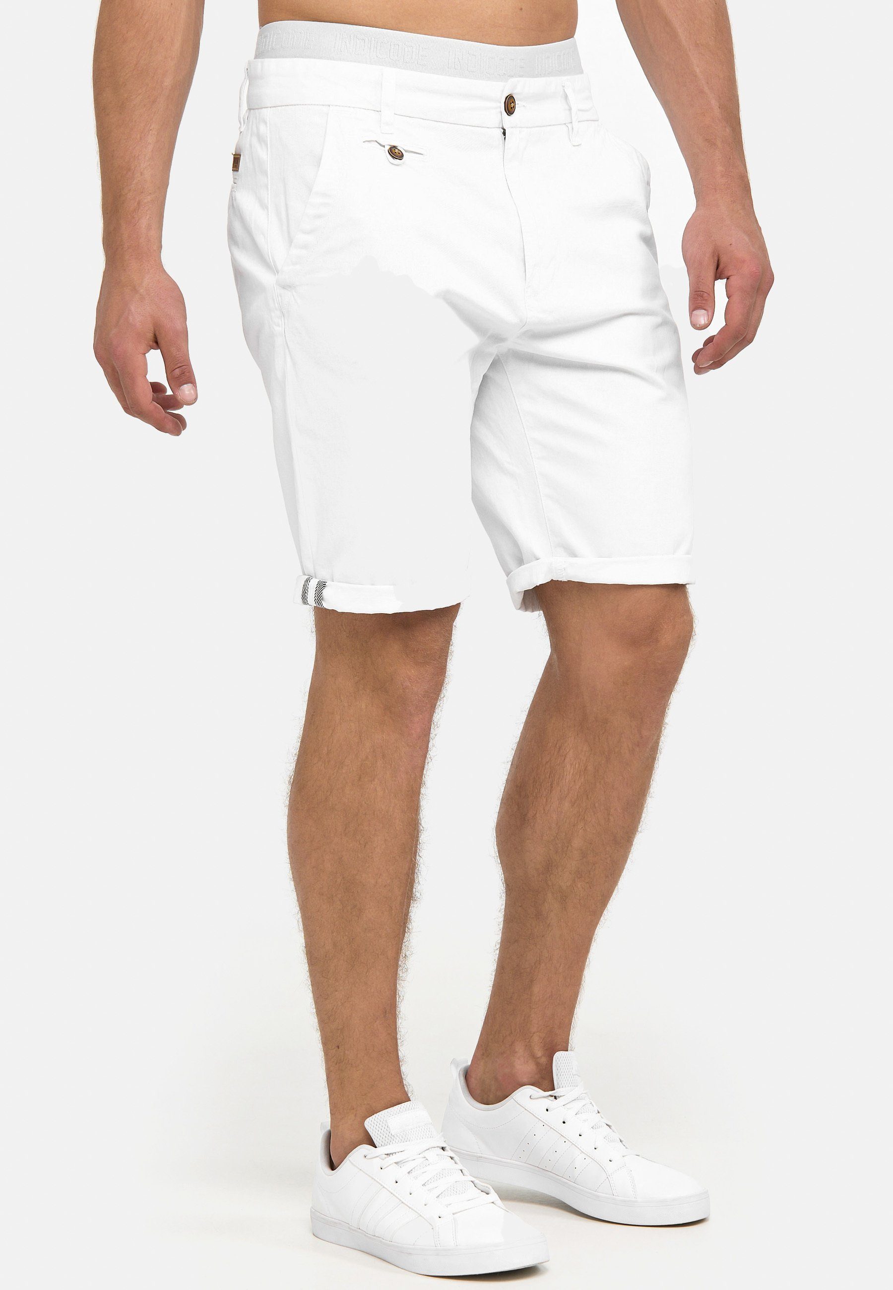 Indicode Chinoshorts Herren Cuba Chino Shorts Herrenshorts aus Baumwollgemisch