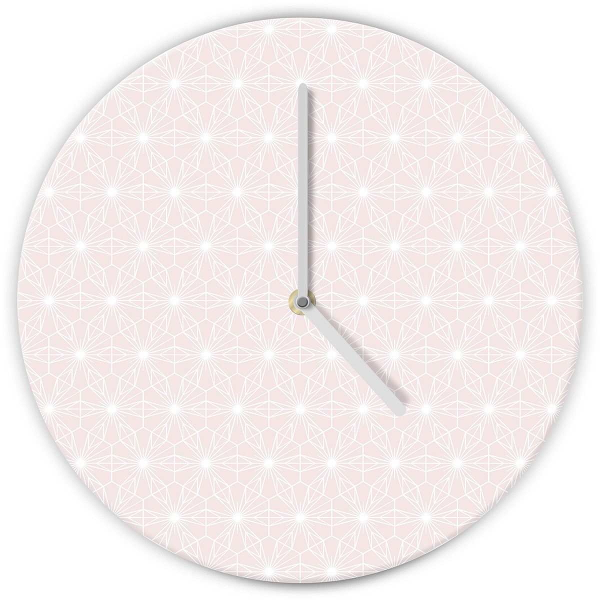 Wallarena Wanduhr Abstrakt Holz MDF XXL groß Wanduhren Rund Uhr Holzuhr Shabby Chic (Wanduhren Kinderzimmer Mädchen Holz Wanduhr XXL)