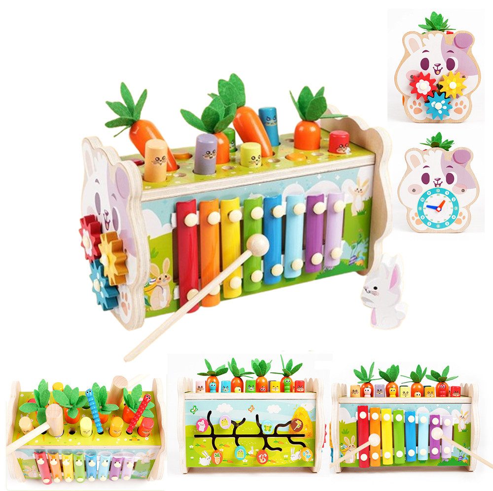 CLTYQ Motorikwürfel Montessori Spielzeug ab 1 Jahr, 7 in1 Kinderspielzeug H günstig online kaufen