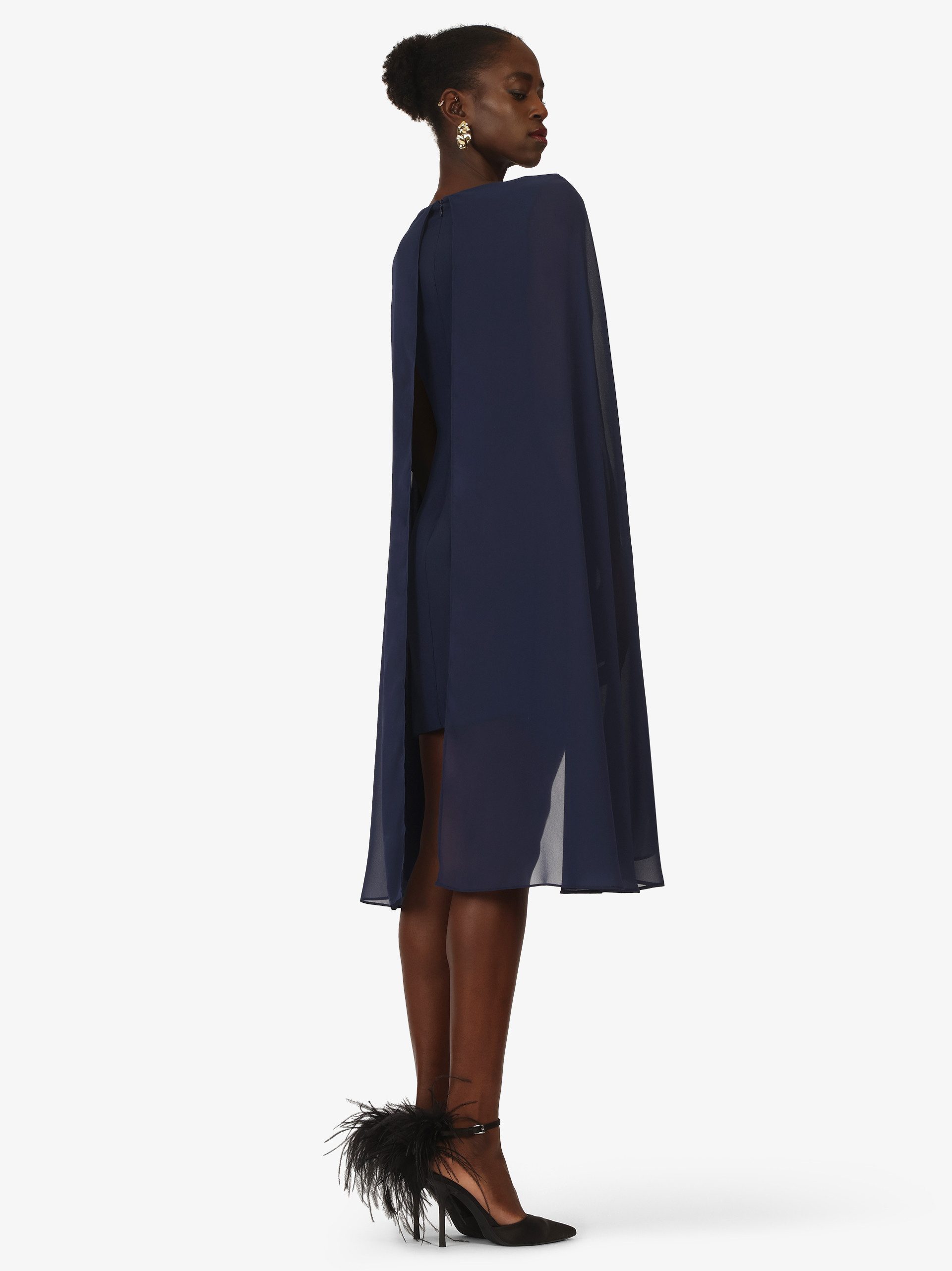 Kraimod Cocktailkleid mit Cape-Ärmeln