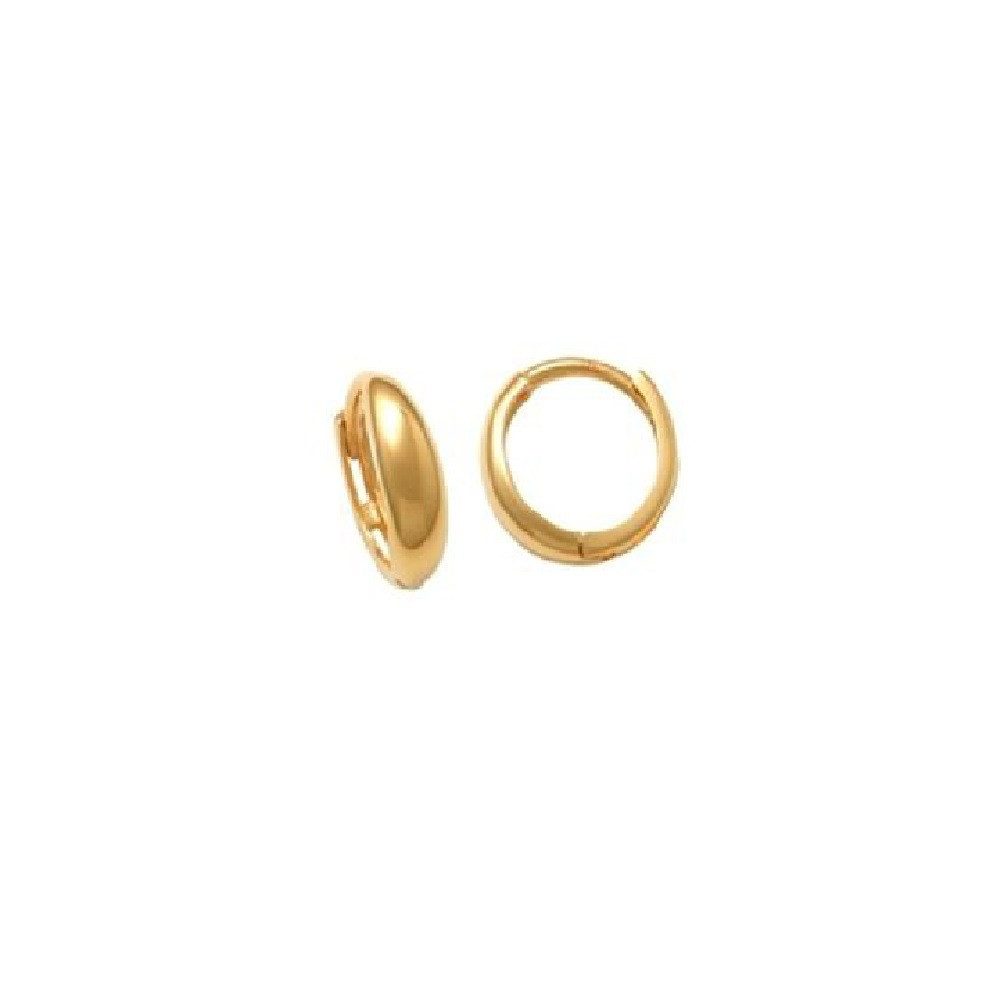 Paar Creolen Creolen Ohrringe Damen Fine Basic 585er Gelbgold XG14K6037G