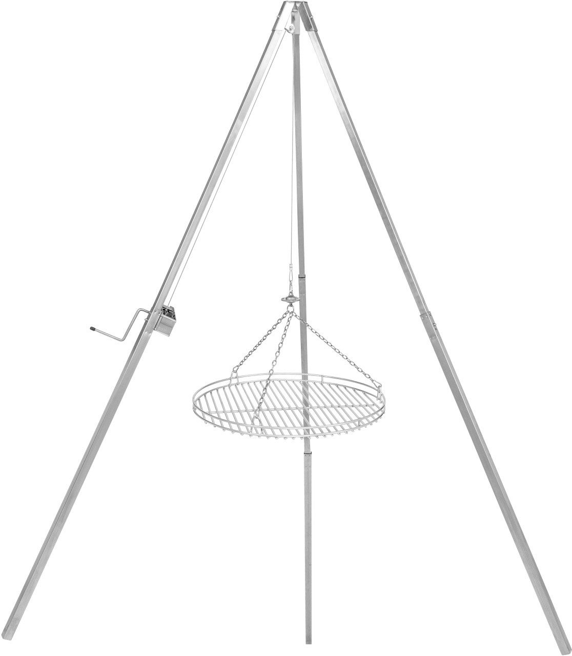 Schneider Grill Holzkohlegrill Schneider Dreibeingrill 50 cm mit Grillrost, Standfest