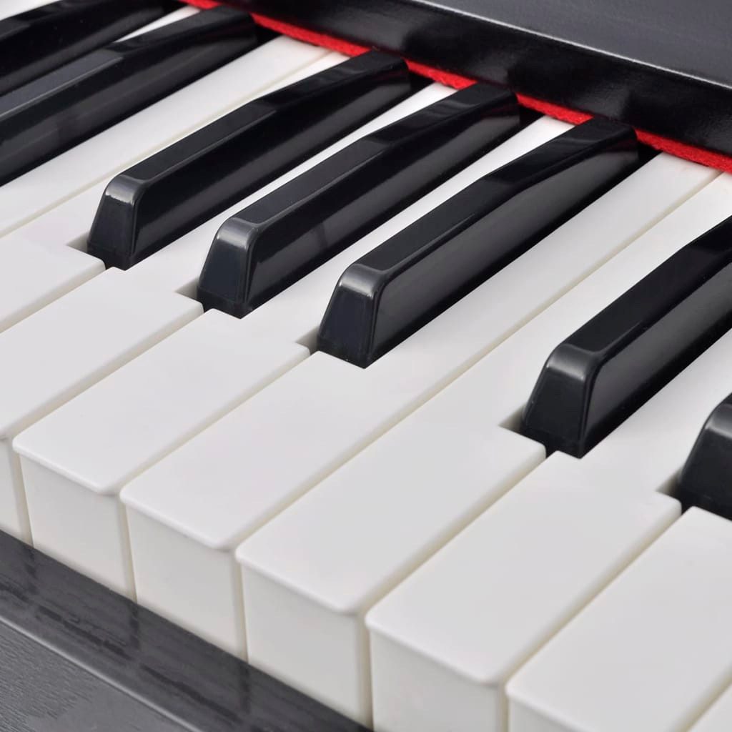 vidaXL Klavier Digitalpiano mit 88 Tasten und Pedalen Schwarz Melaminplatte (88-St)