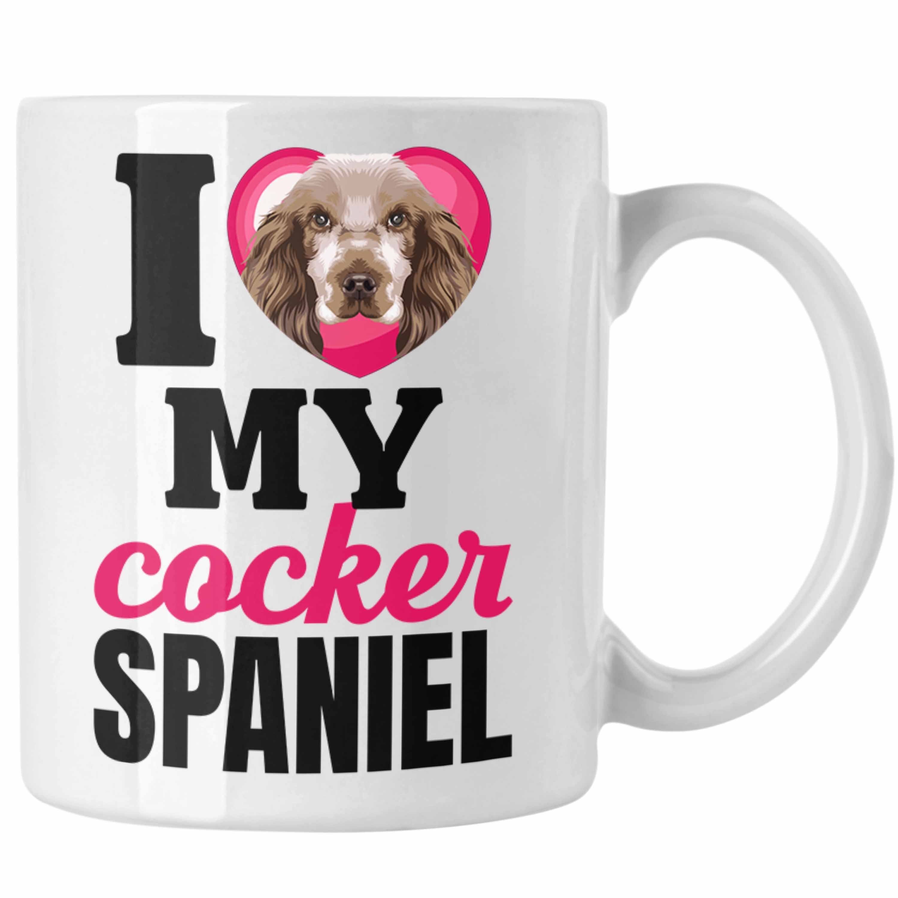 Tasse Trendation Cocker Besitzerin Weiss Geschenkidee Spruch Lustiger Geschenk Spaniel Tasse