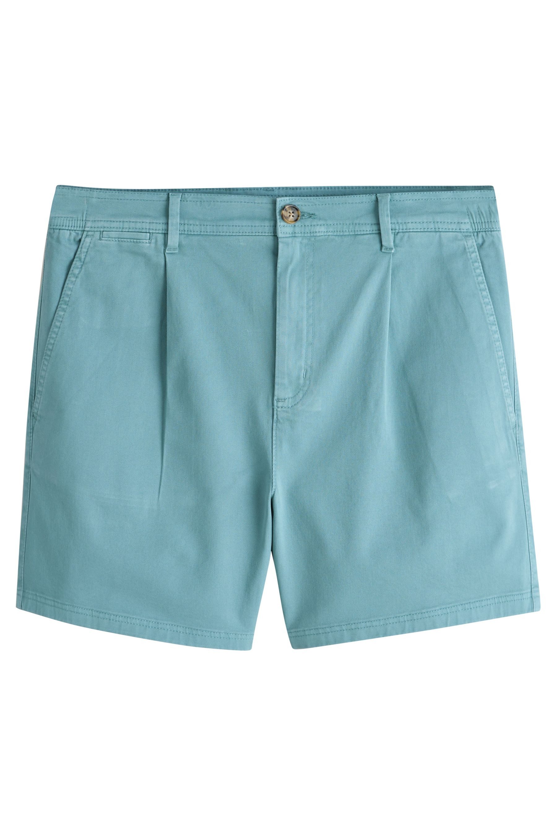 Next Shorts Chinohose mit Bundfalten und Supima-Baumwolle (1-tlg)