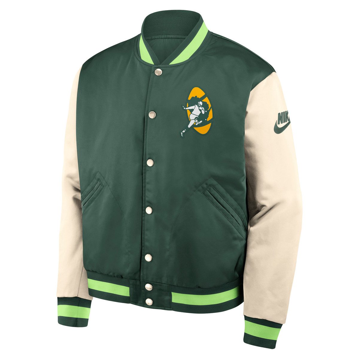 Nike Bomberjacke Nike Collegejacke Green Bay Packers Nike Legacy Bomber Jac günstig online kaufen