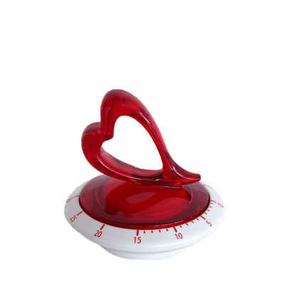 guzzini Küchentimer Guzzini Küchenwecker LOVE weiß-rot D ca. 9,5 cm