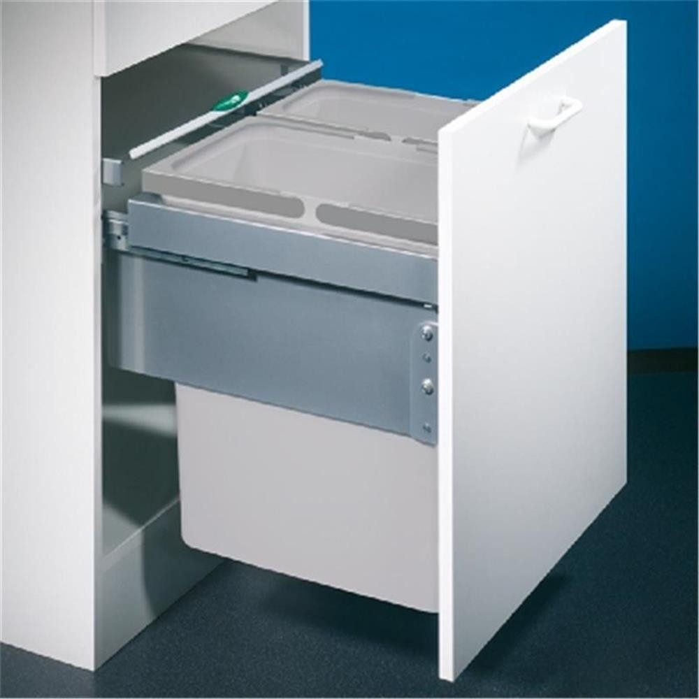 Naber Einbaumülleimer Cox® Base 460 S/500-2, hellgrau