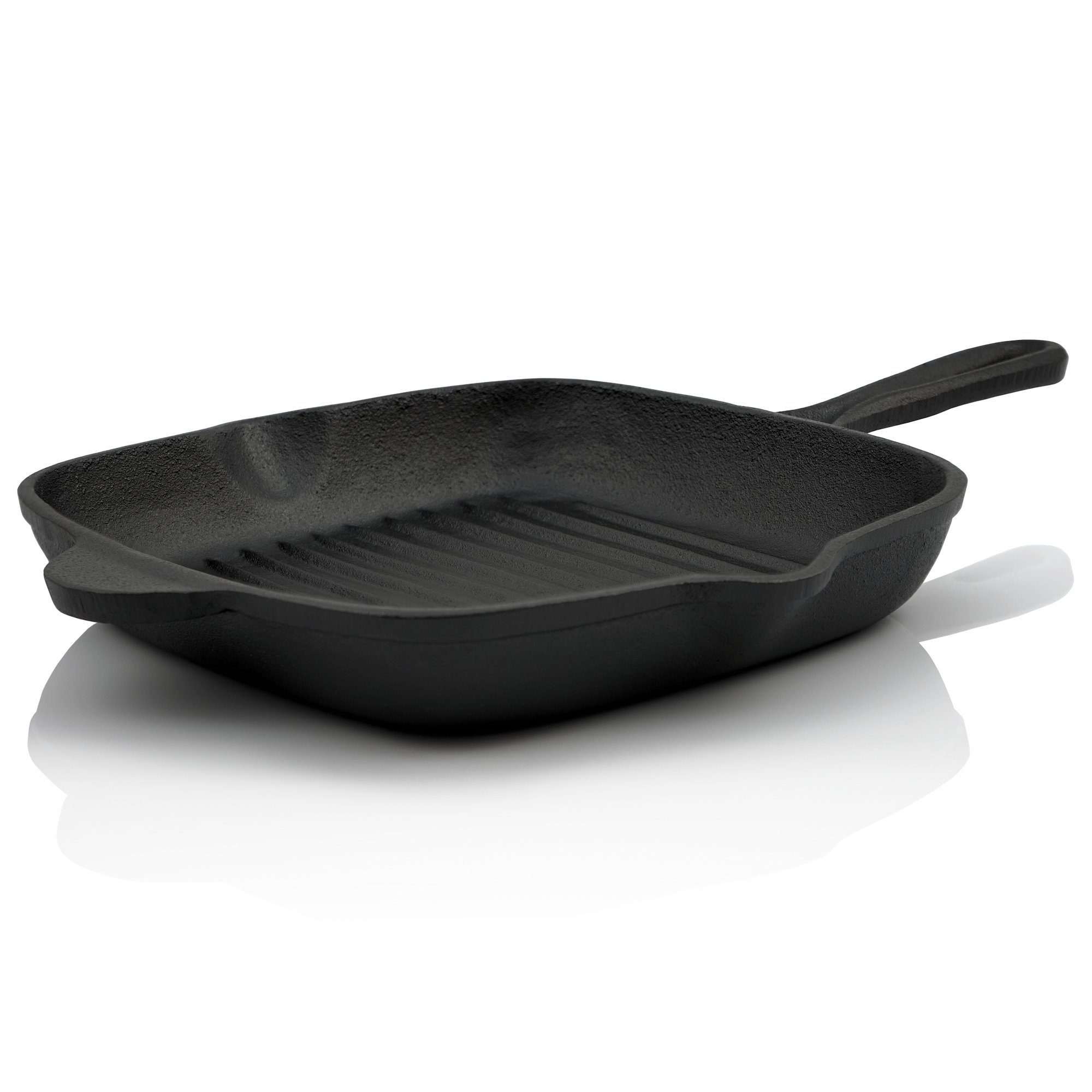 Grillpfanne Gusseisen Grillpfanne 26 x 26 cm, Gusseisen Bratpfanne
