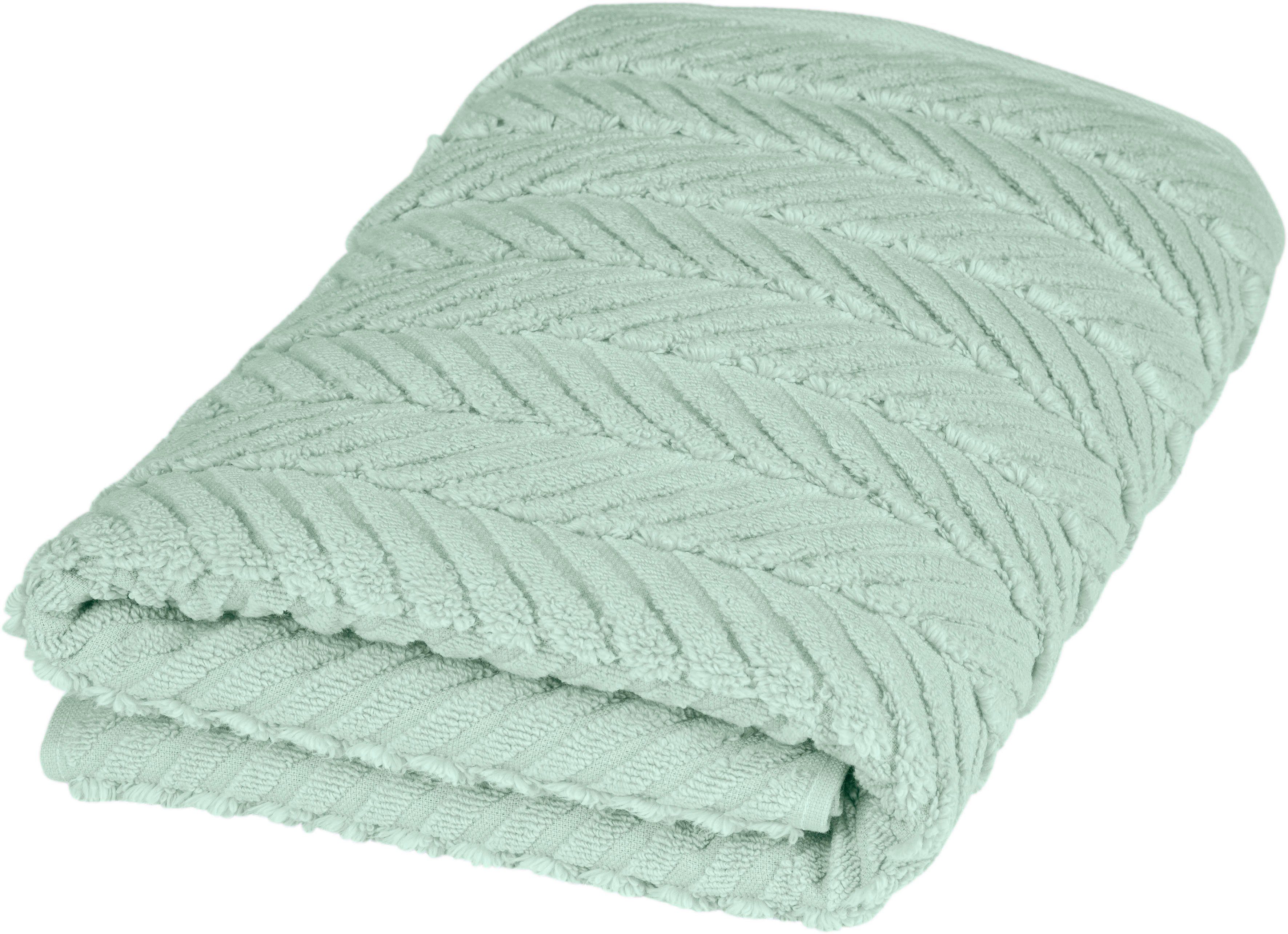 ROSS Duschtuch Sensual 9001, Frottier 100% Baumwolle (1-St), jade