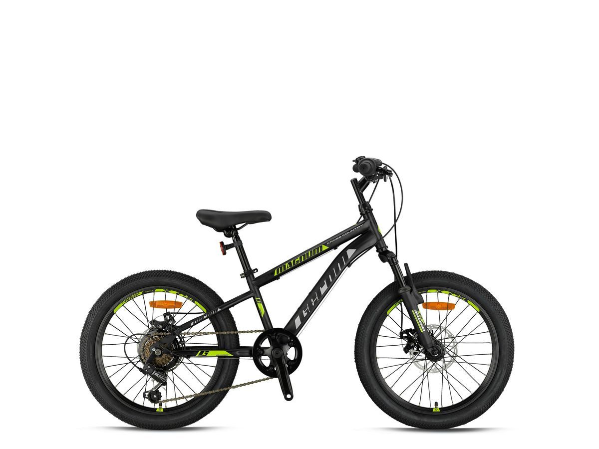 T&Y Trade Mountainbike 20 Zoll Mountainbike Kinder MTB Fahrrad Rad Bike MAGNUM Grün GRN26-073, 7 Gang Shimano, Kettenschaltung, Federgabel, 7 Gänge, Scheibenbremse, Disc