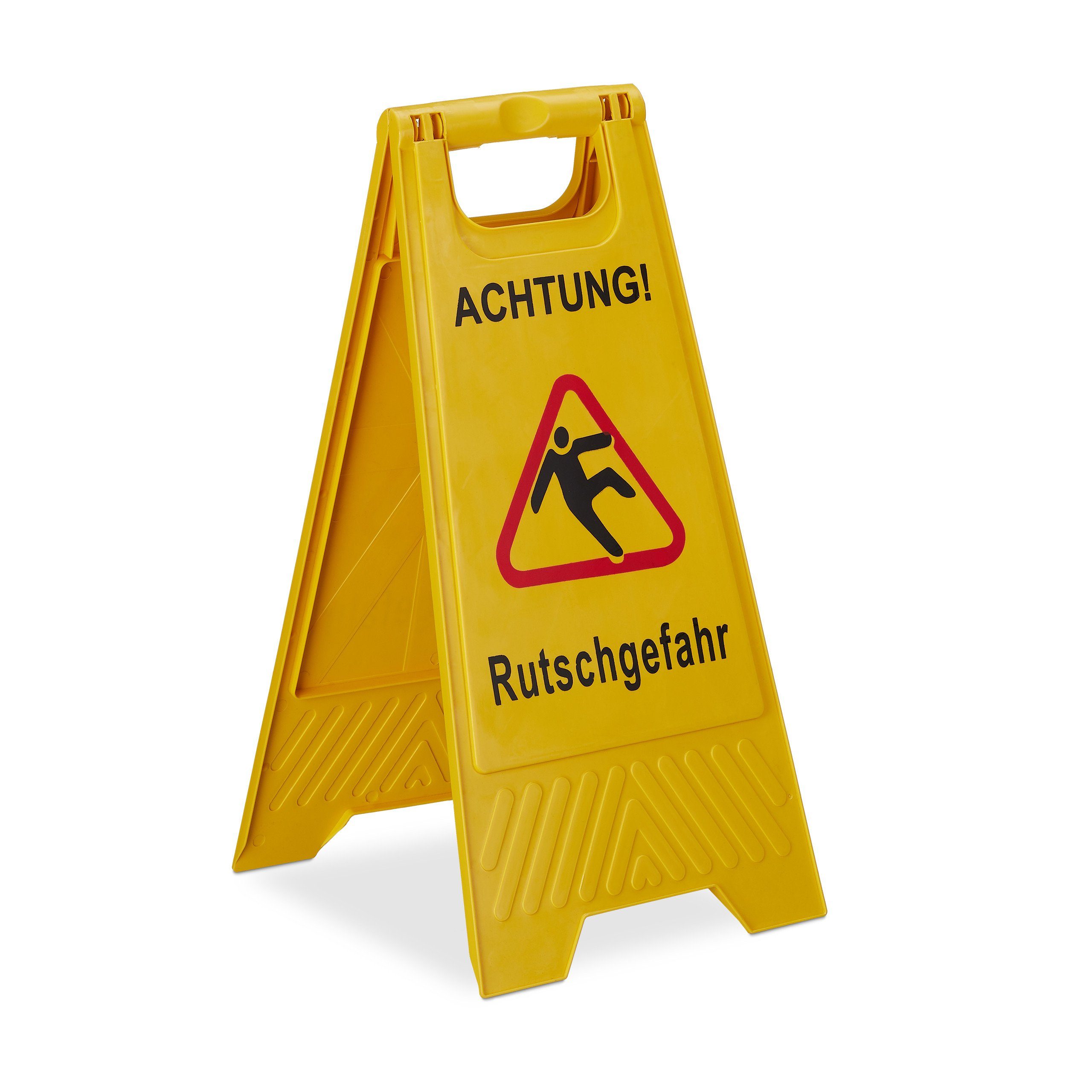 relaxdays Standtafel Achtung Rutschgefahr Aufsteller, (1-tlg)
