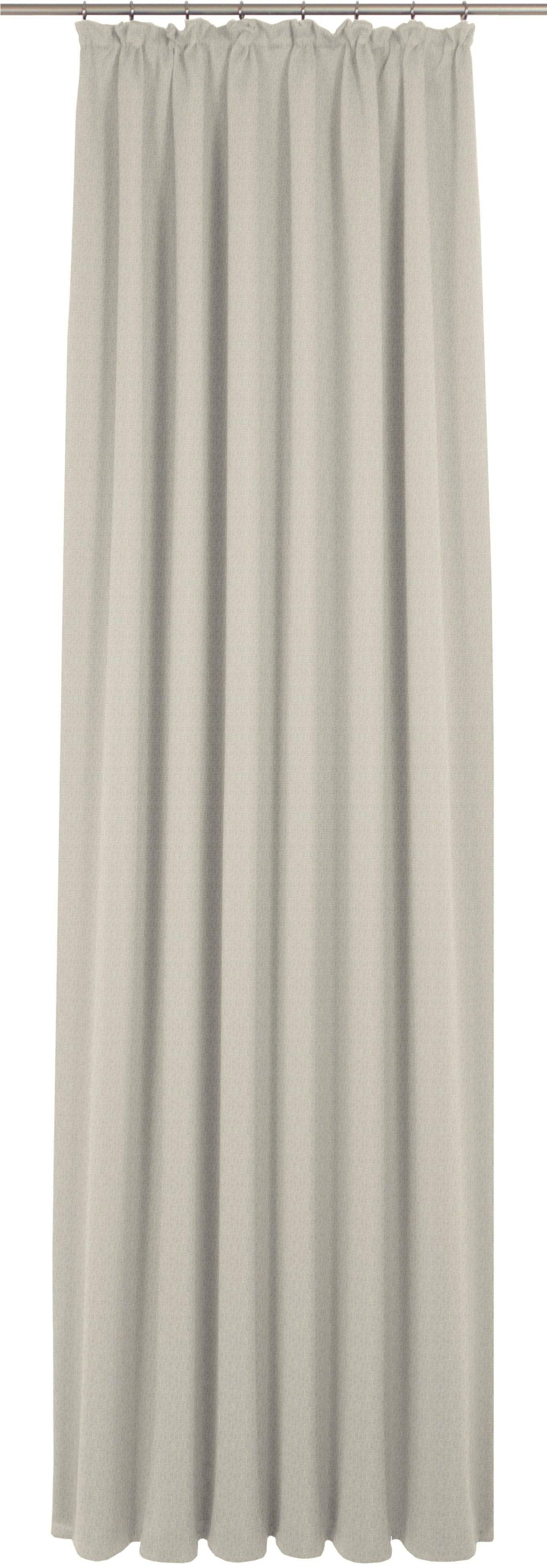 Jacquard (1 Wirth, beige Sunday, halbtransparent, Kräuselband St), Vorhang