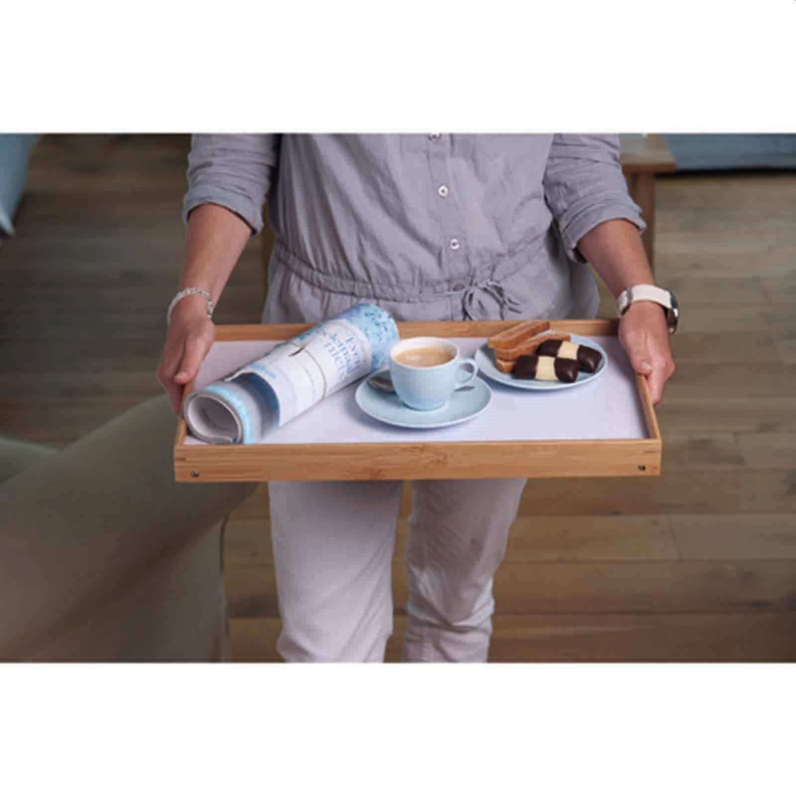 HAC24 Tabletttisch Betttablett Serviertablett fürs Frühstücks Frühstückstablett (1-St), Mit Klappbaren Beinen, 50 x 30 x 22 cm