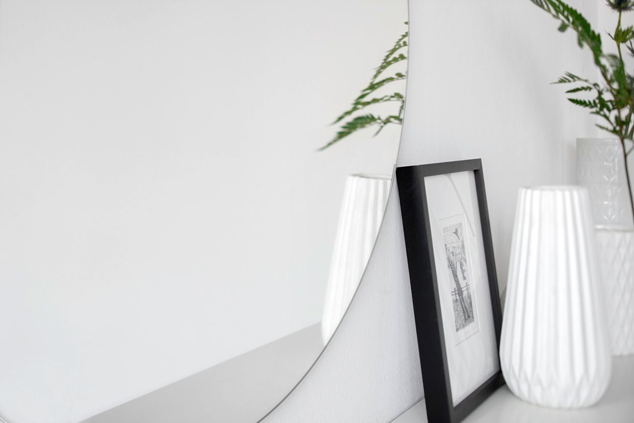 Deko-Werk 24 Wandspiegel Kristallspiegel rahmenlos ohne Facette unterschiedliche Größen Mirror, Mirror, geeignet für kleinen, schmalen Flur.