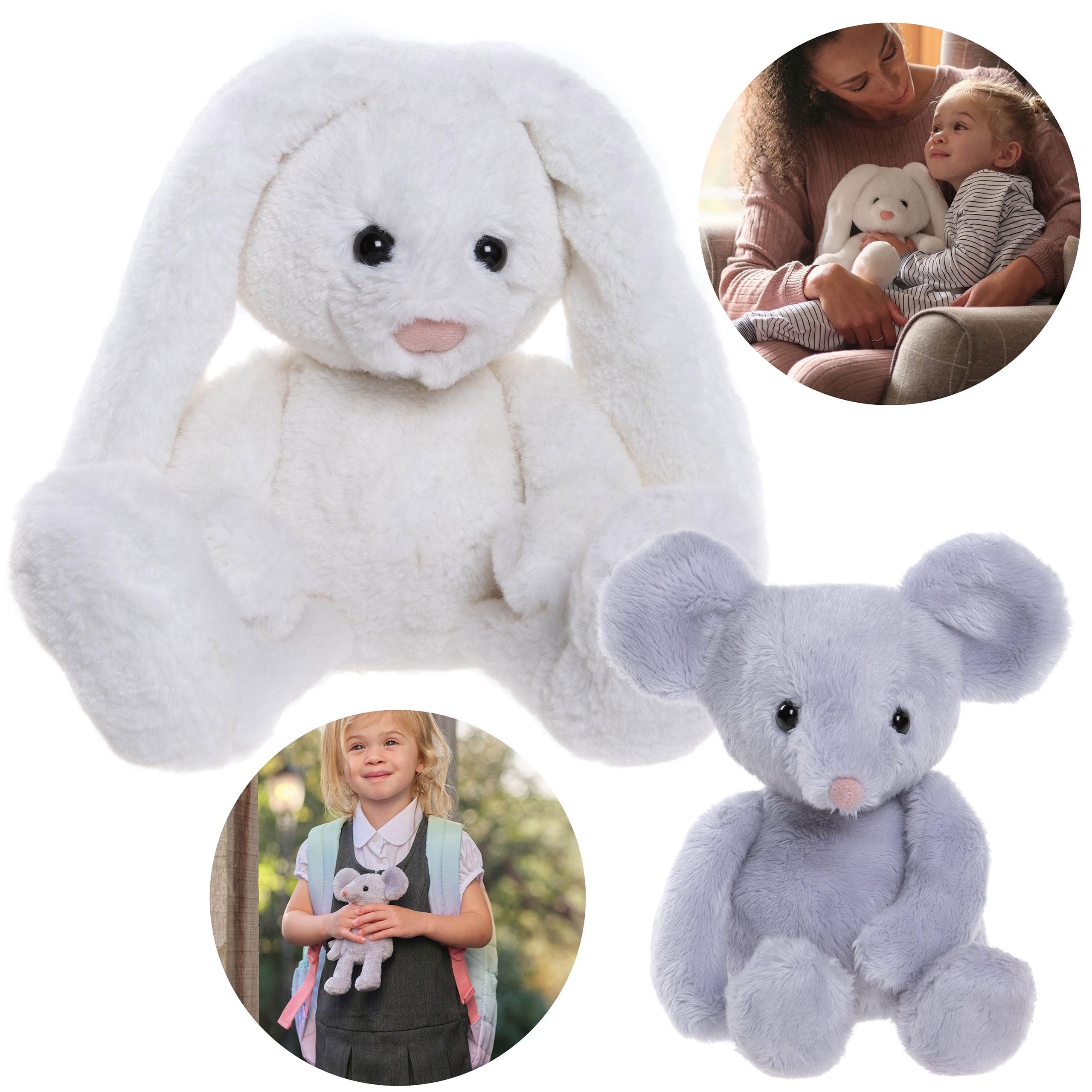 Kuscheltier Charlie Bears, zwei Kuscheltiere, Bear&Me: Hase Bunny und Maus Pip