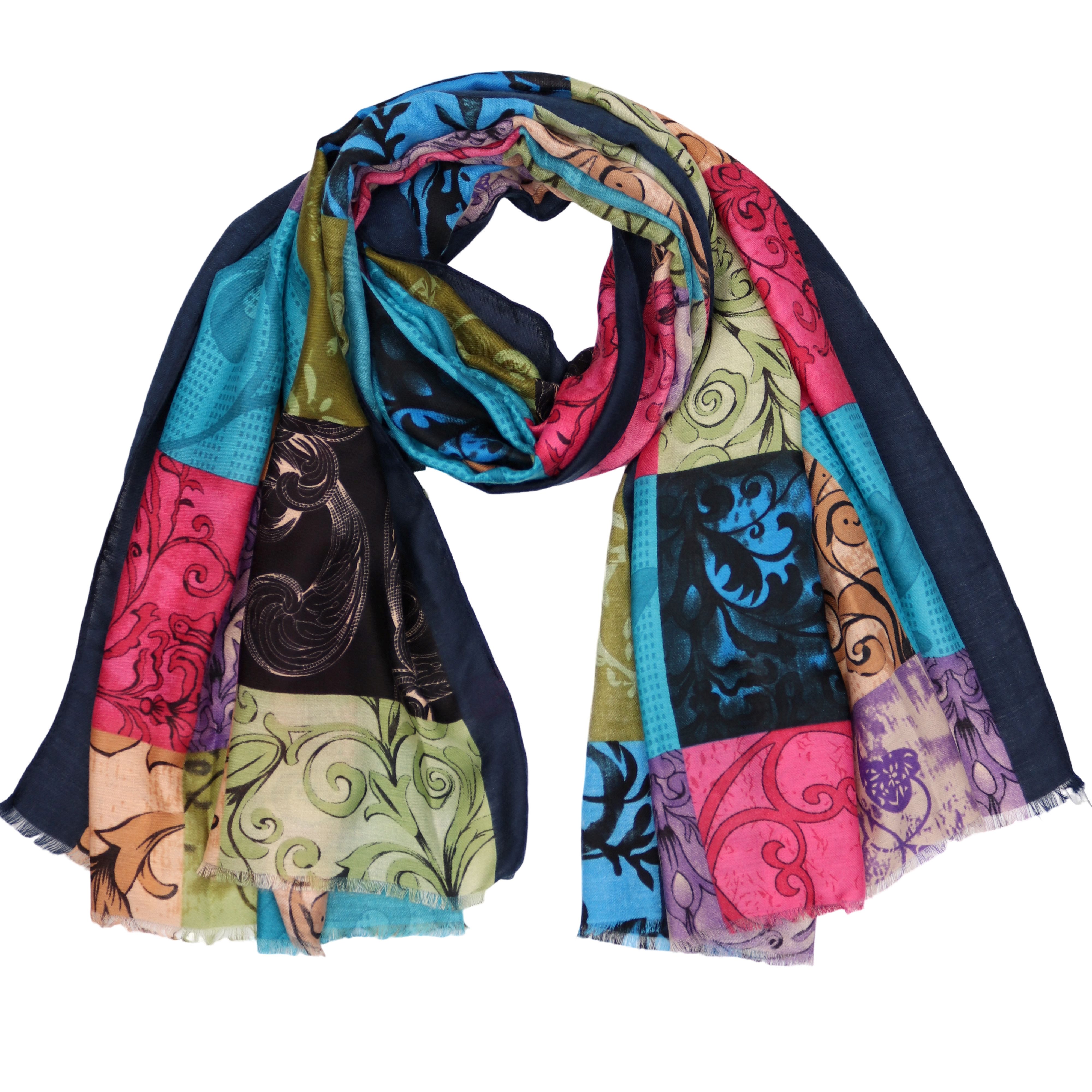 MIRROSI Modeschal Weich XXL ca.90x180cm Schal Bunt Bohemian Muster, (Neue K günstig online kaufen