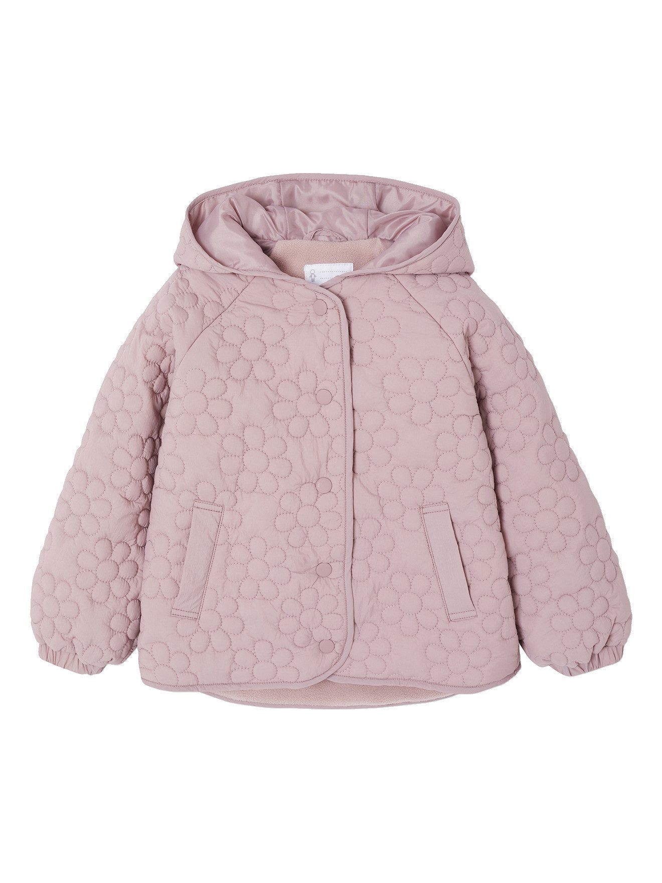 vertbaudet Steppjacke Mädchen Light-Steppjacke mit Blumenmuster