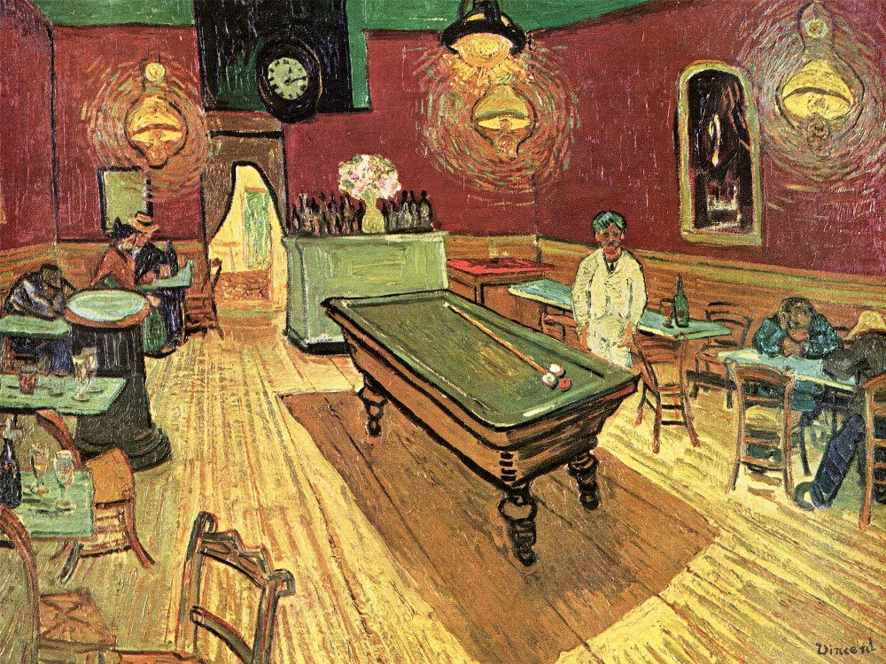 Poster Vincent Van Gogh Kunstdruck Bild - Das NachtcafÃ© An Der
