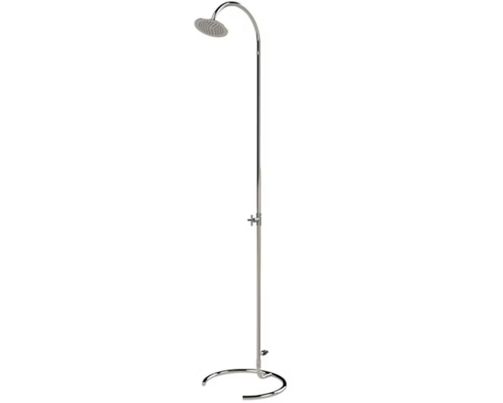 Ideal Eichenwald Gartendusche Gartendusche MARLIN Edelstahl V2A Kaltwasser freistehend