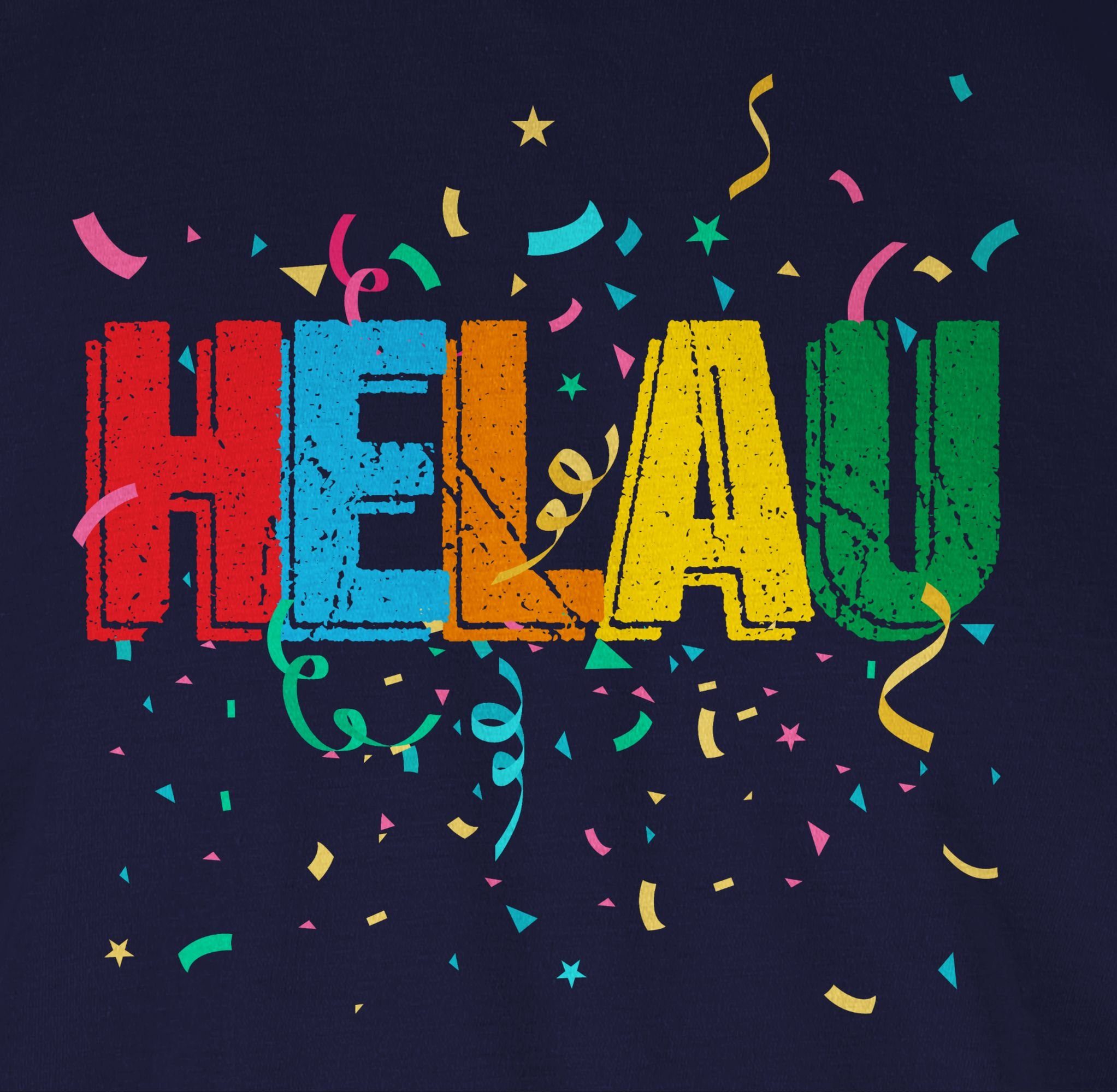 Shirtracer Rundhalsshirt Helau Alaaf Schriftzug Kostüm Kölle Fasching Narre günstig online kaufen