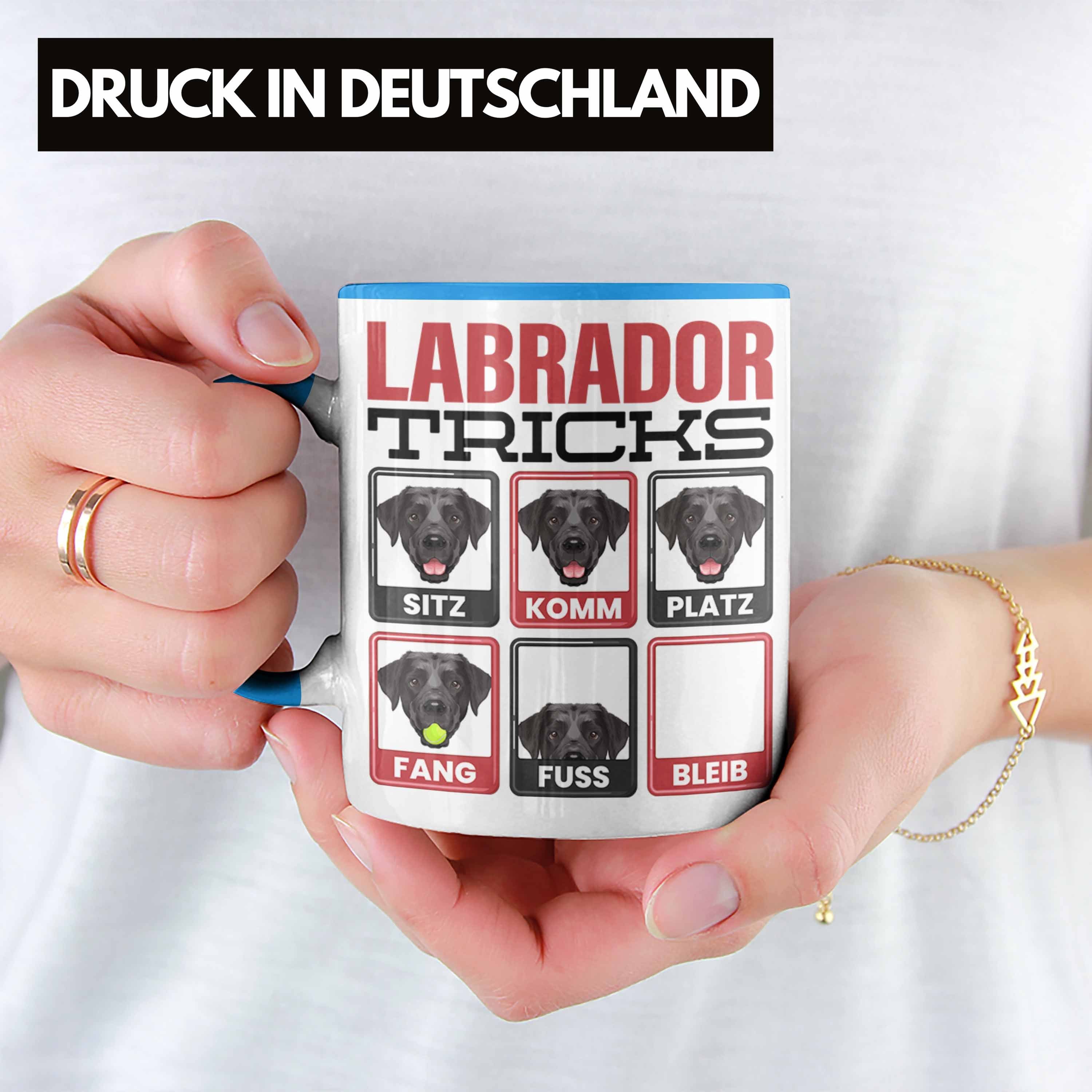 Blau Tasse Lustiger Labrador Trendation Tasse Geschenk Besitzer Geschenkidee Spruch Labrador