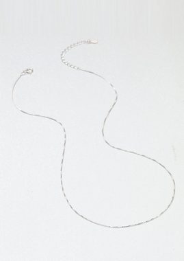 Hey Happiness Silberkette Box Silber 925 Damen, 18K vergoldet Kastenkette, Feine Halskette zum Kombinieren, 41-46 cm verstellbar, hypoallergen