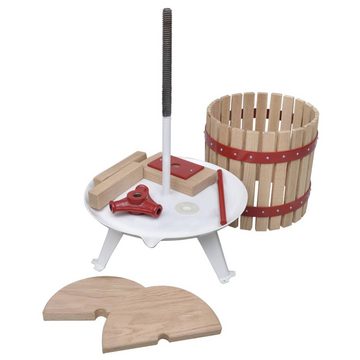 vidaXL Obstpresse 2-tlg. Obst- & Weinpresse und Mühle-Set, Holz