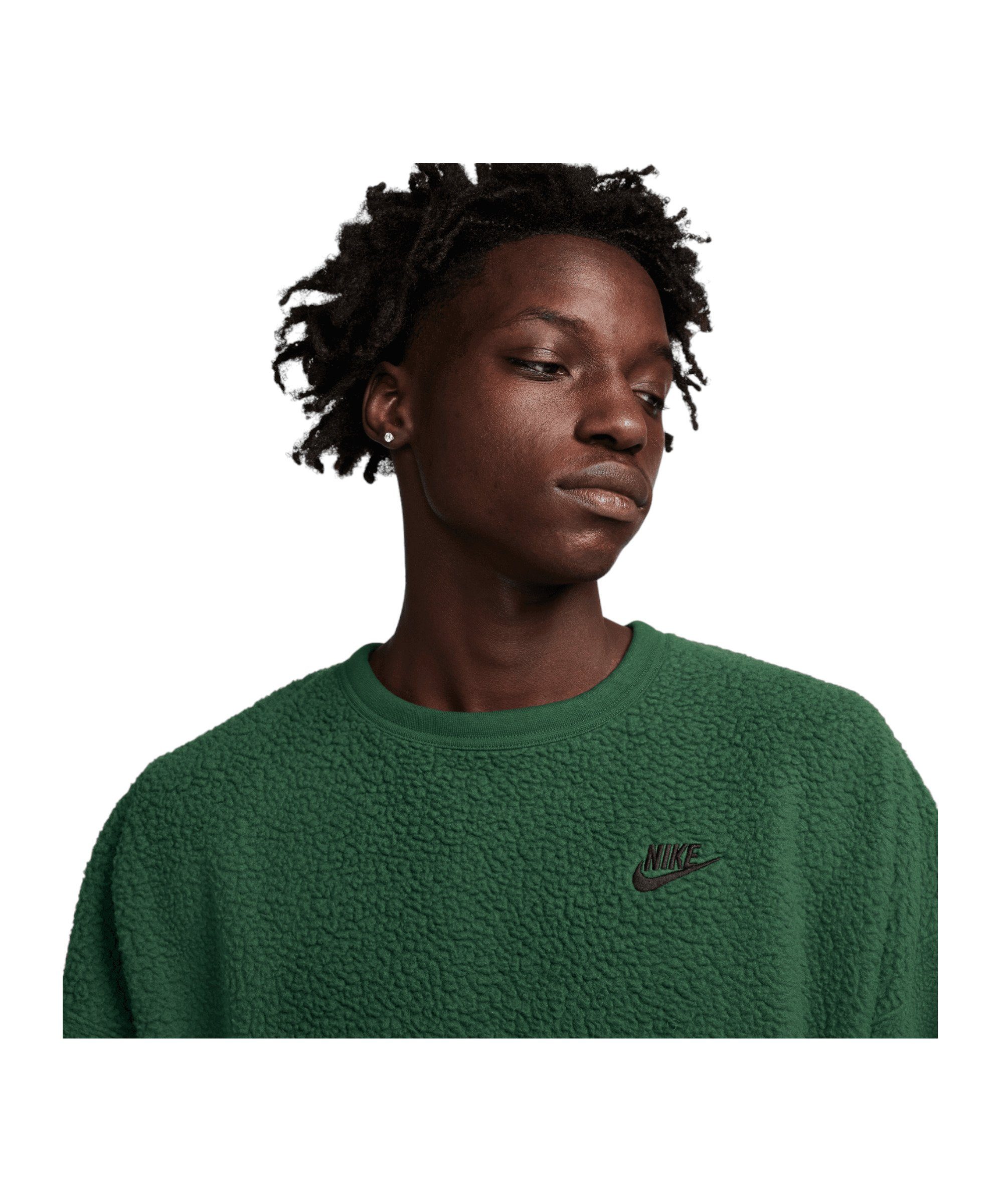 Nike Sportswear Sweatshirt Club gruenschwarz Fleece Sweatshirt