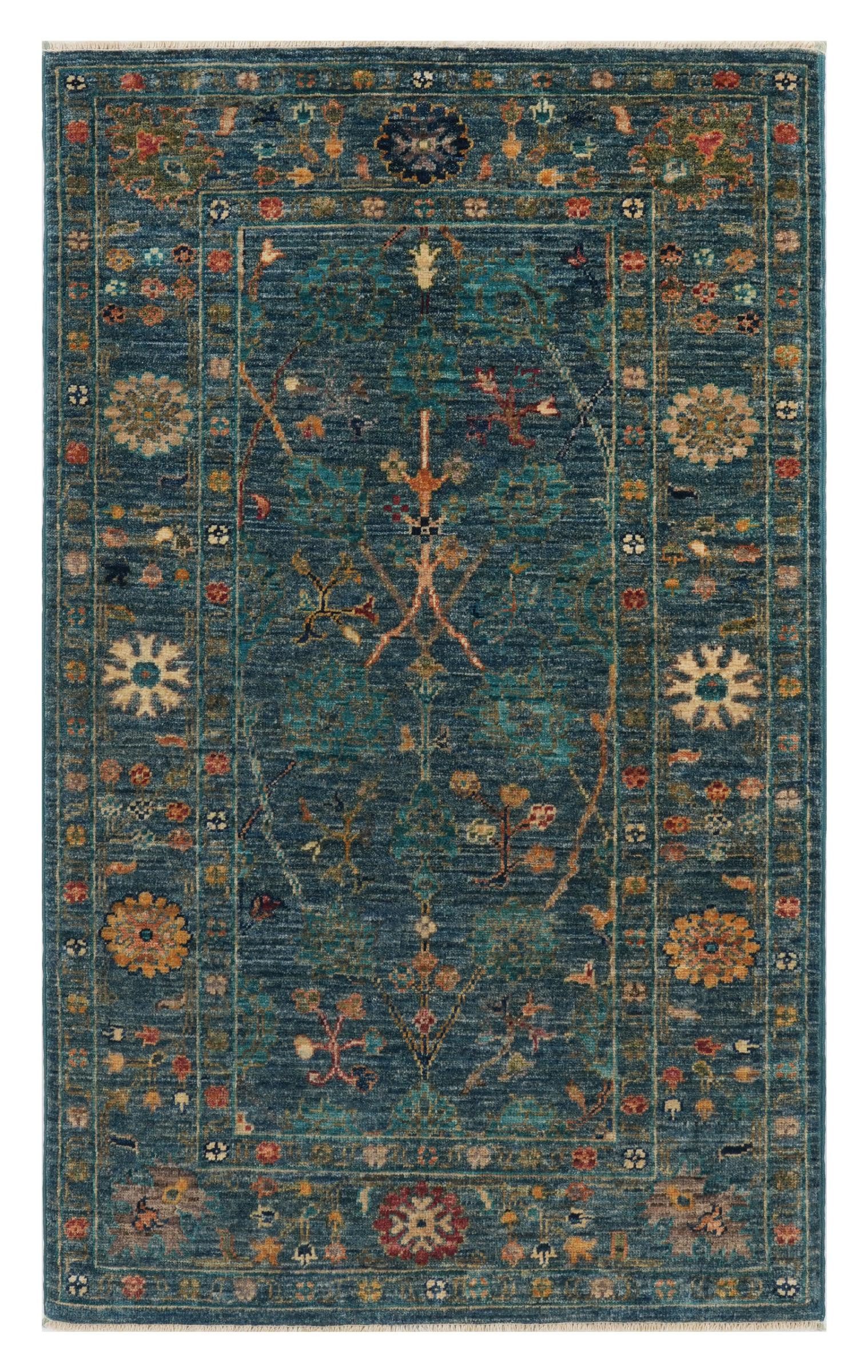 Nain Trading Orientteppich Ziegler Farahan 80x129 Handgeknüpfter Orientteppich, rechteckig, Höhe: 6 mm