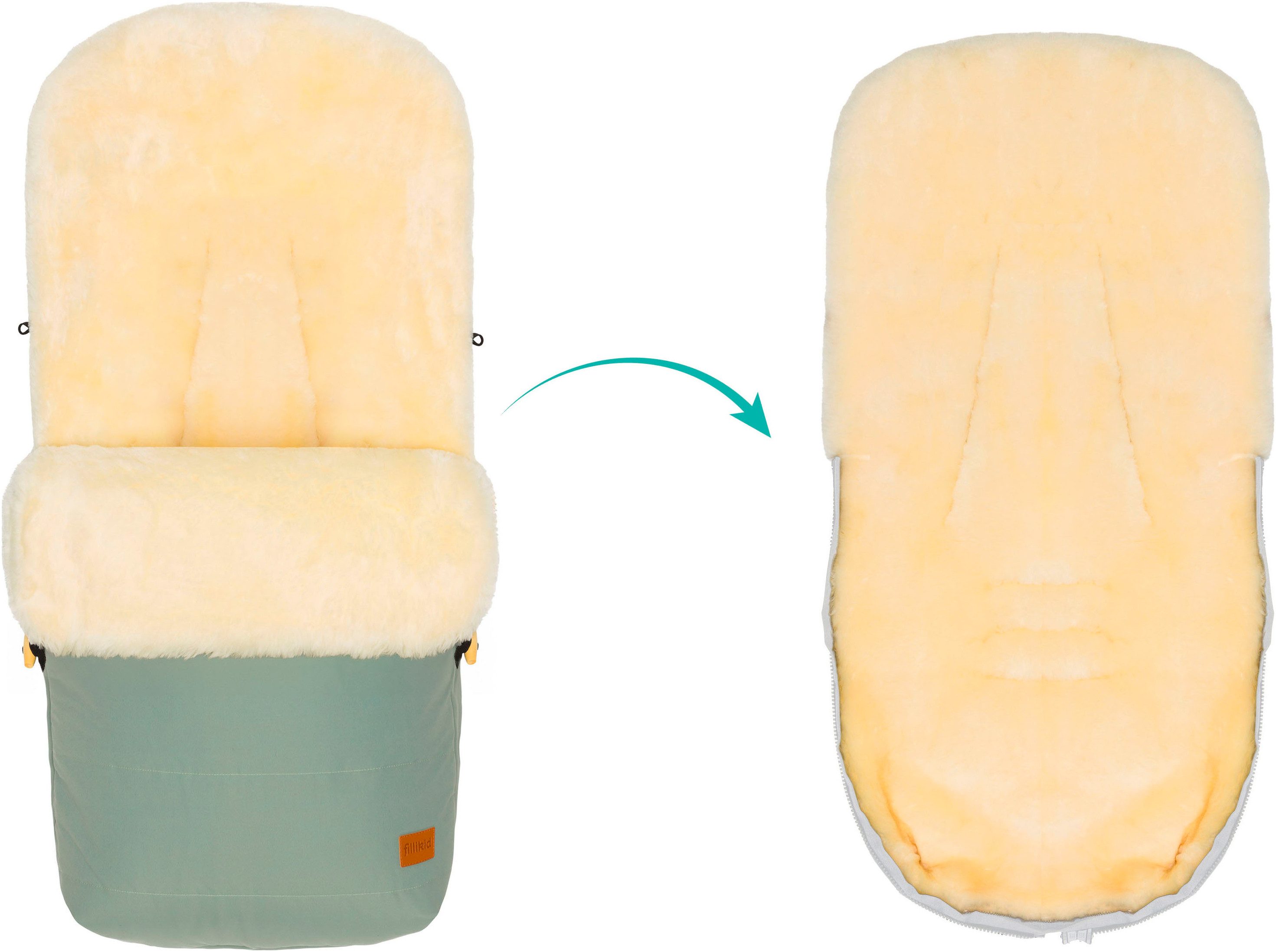 Fillikid Fußsack Bernina Winterfußsack