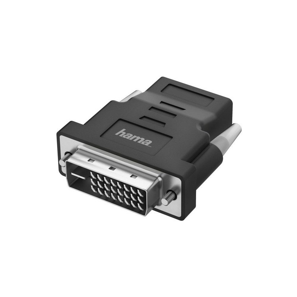 Hama Hama DVI auf HDMI-Adapter schwarz - Adapter Audio- & Video-Adapter DVI-Analog-Stecker zu DVI-Analog-Stecker
