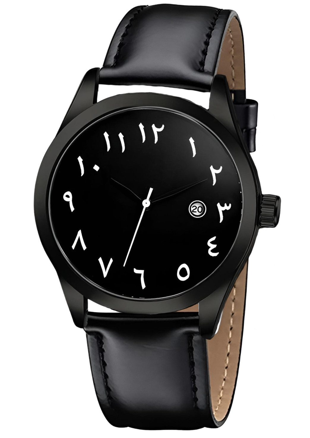 Quarzuhr Herrenuhr Arabische Zahlen Armbanduhr