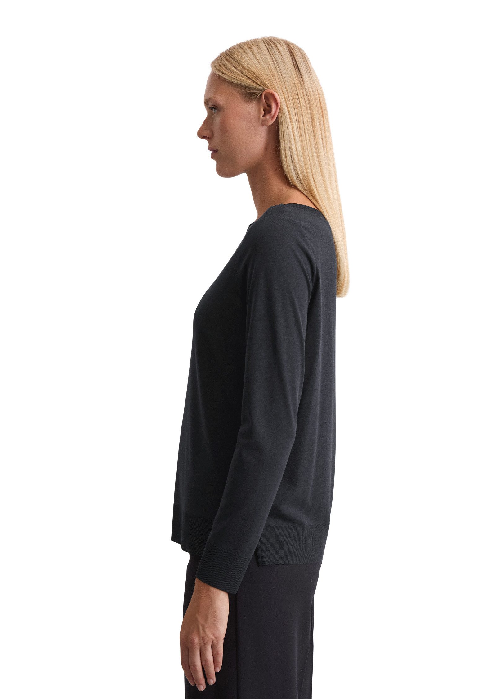 Marc O'Polo Langarmshirt aus TENCEL™ Lyocell-Baumwolle-Mix günstig online kaufen