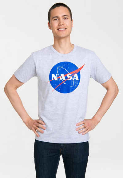 LOGOSHIRT T-Shirt NASA Logo mit coolem NASA-Logo