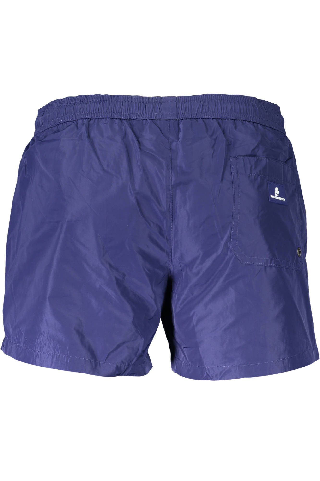 KARL LAGERFELD Badeshorts Elegante Badeshorts für Herren in Blau mit Taschen und Kordelzug.