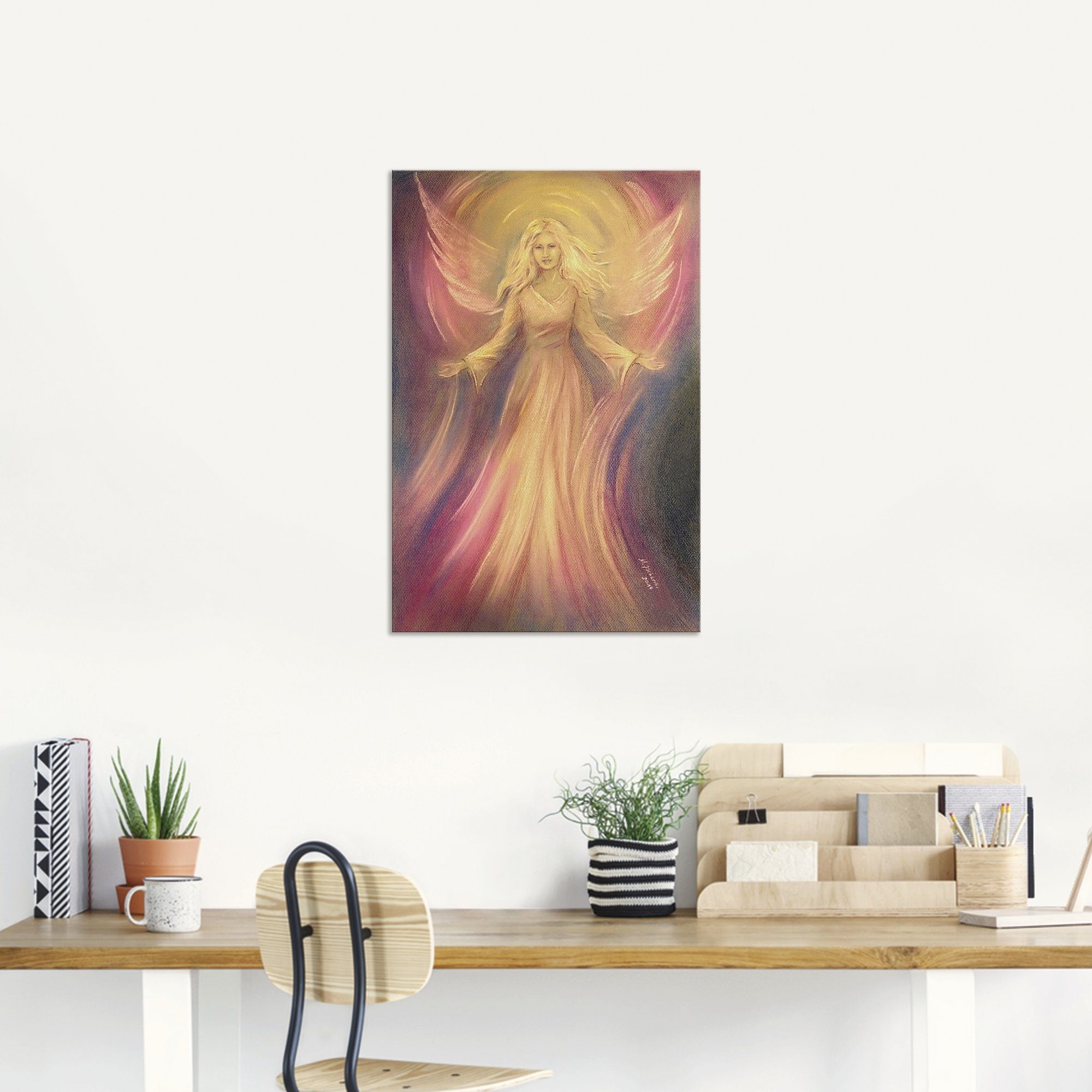 Artland Wandbild Engel Licht Liebe - Spirituelle Malerei, Religion (1 St), als Alubild, Leinwandbild in verschied. Größen