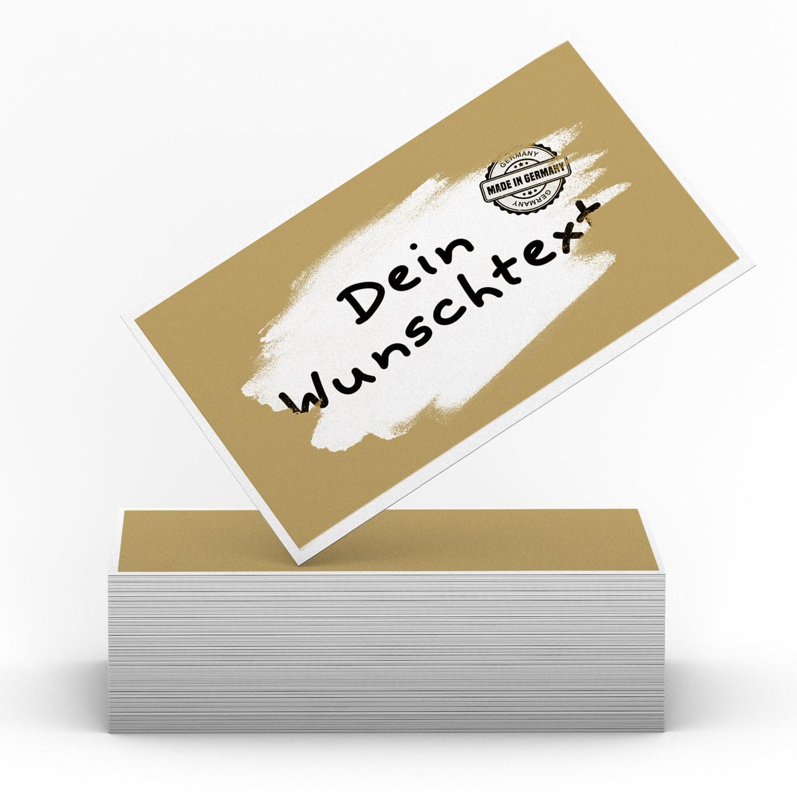 Woodluck Sticker Rubbelaufkleber Gold 6x4 cm – 50 Stück