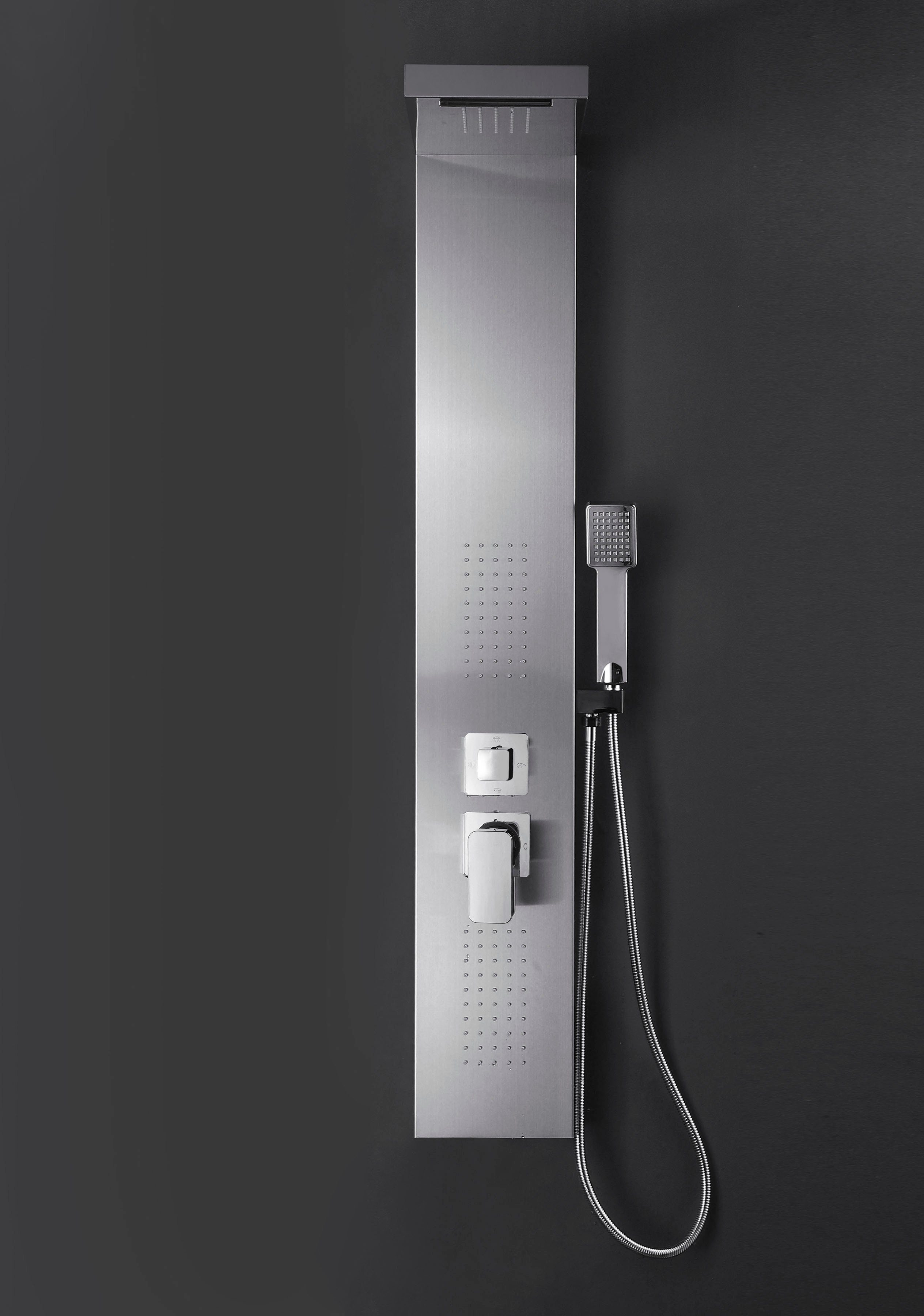 Marwell Duschsäule Enya, Höhe 120 cm, 19 tlg., inkl. Duschkopf, Handbrause und Massagedüsen